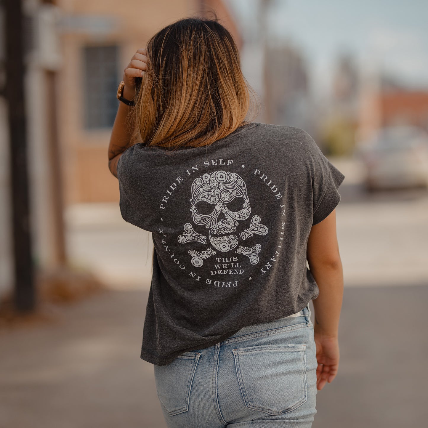 Women's Death Paisley Vintage Fit T-Shirt - Washed Black
