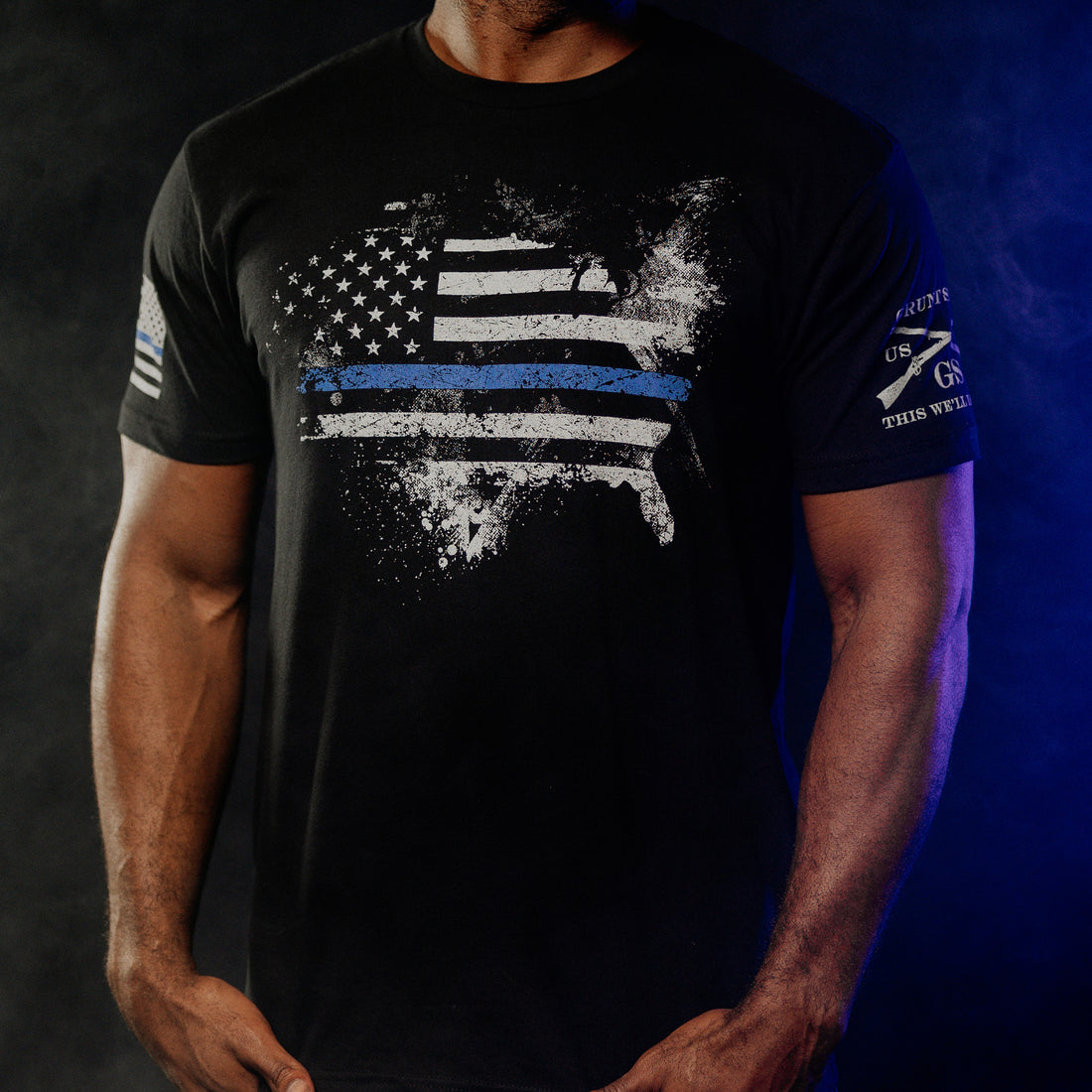 USA Blue Line Support Shirts 