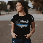 Shirts for Women with a blue line 