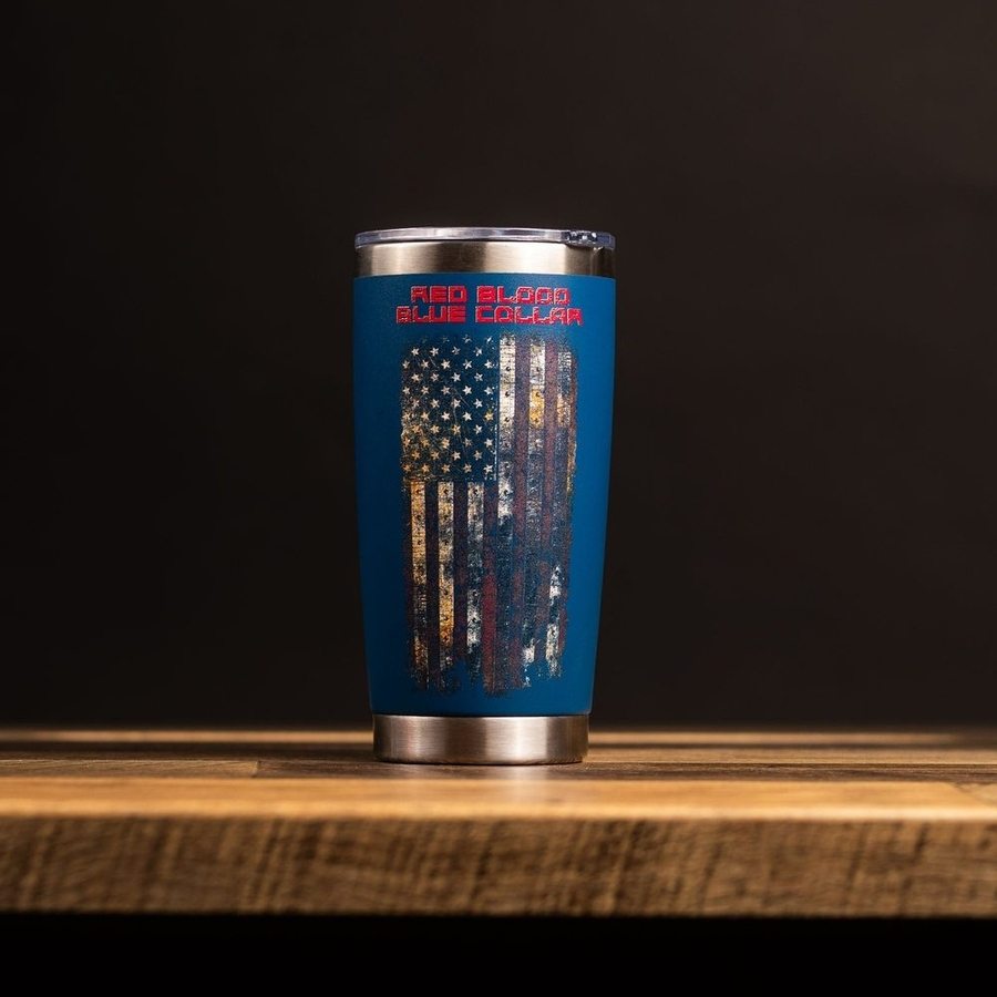 Red Blood Blue Collar 20oz Tumbler