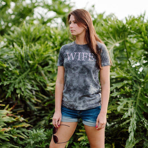 Women's Wife Defined Slim Fit T-Shirt - Black Wash