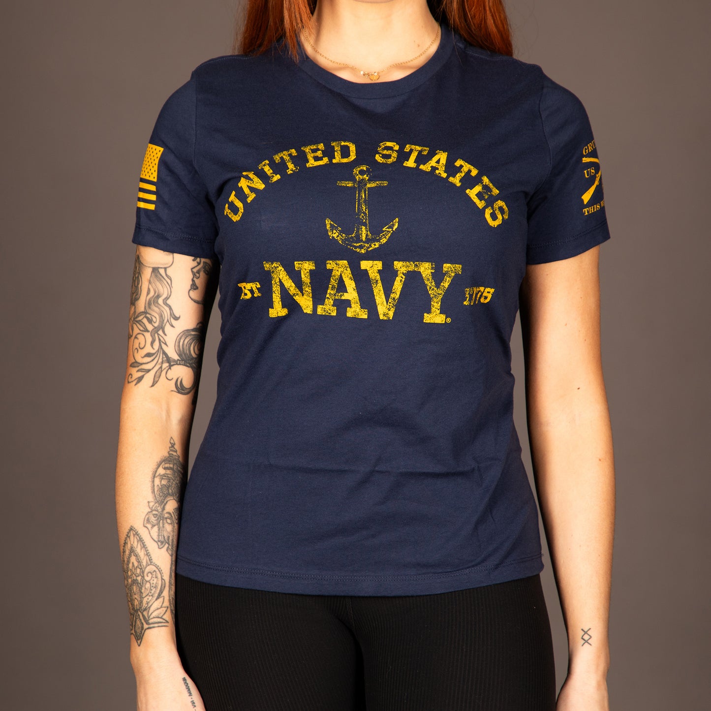 USN - Women's Est. 1775 Relaxed Fit T-Shirt - Navy