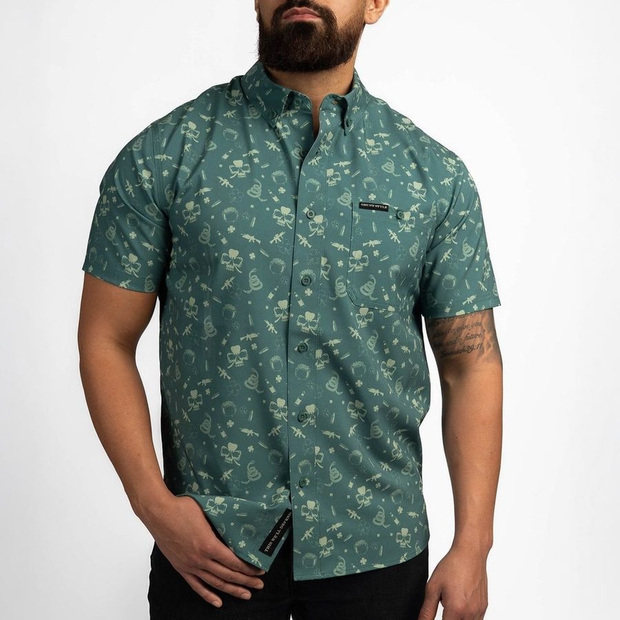 Men's Commander Button Down - Locked & Lucky – Grunt Style, LLC