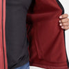 Grunt Style Men's Waffle Top Full-Zip Jacket - Red Plum