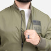 Grunt Style Men's Stealth Bomber Jacket - Military Green