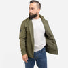 Grunt Style Men's Waffle Top Full-Zip Jacket - Military Green