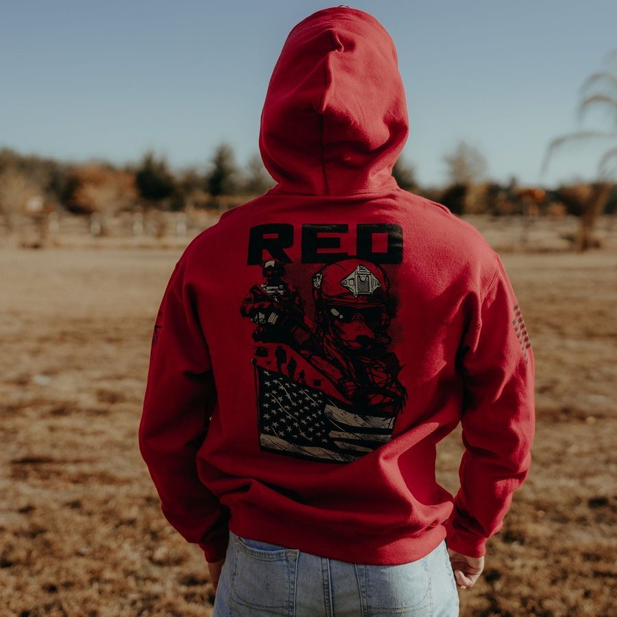 Mission RED Hoodie - Red – Grunt Style