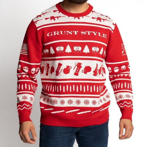 Grunt Style Merry And Armed Christmas Sweater