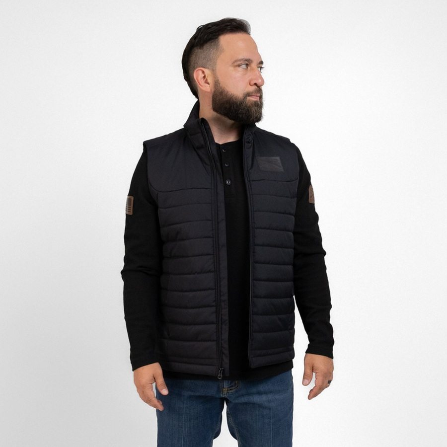 Grunt Style Men's Quilted Vest - Black