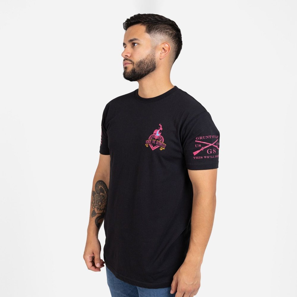 Grunt Style Santa Muerte T-Shirt - Black