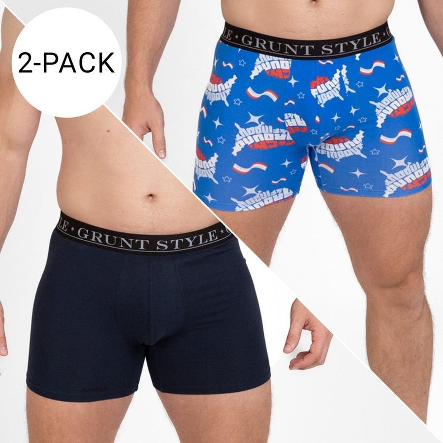 Base Command 2-Pack Boxer Briefs - Navy & FAFO – Grunt Style