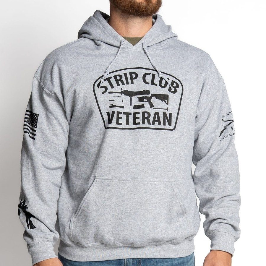 Strip Club Veteran Hoodie - Sport Gray