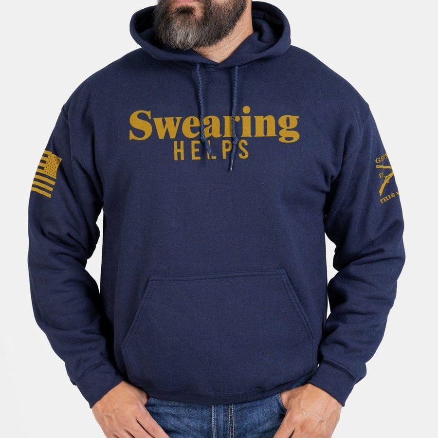 Swearing Helps Hoodie - Navy
