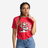 Grunt Style Women's Goes Down All Night Boyfriend Fit T-Shirt - Red