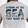 USN - Forged By The Sea - Athletic Heather