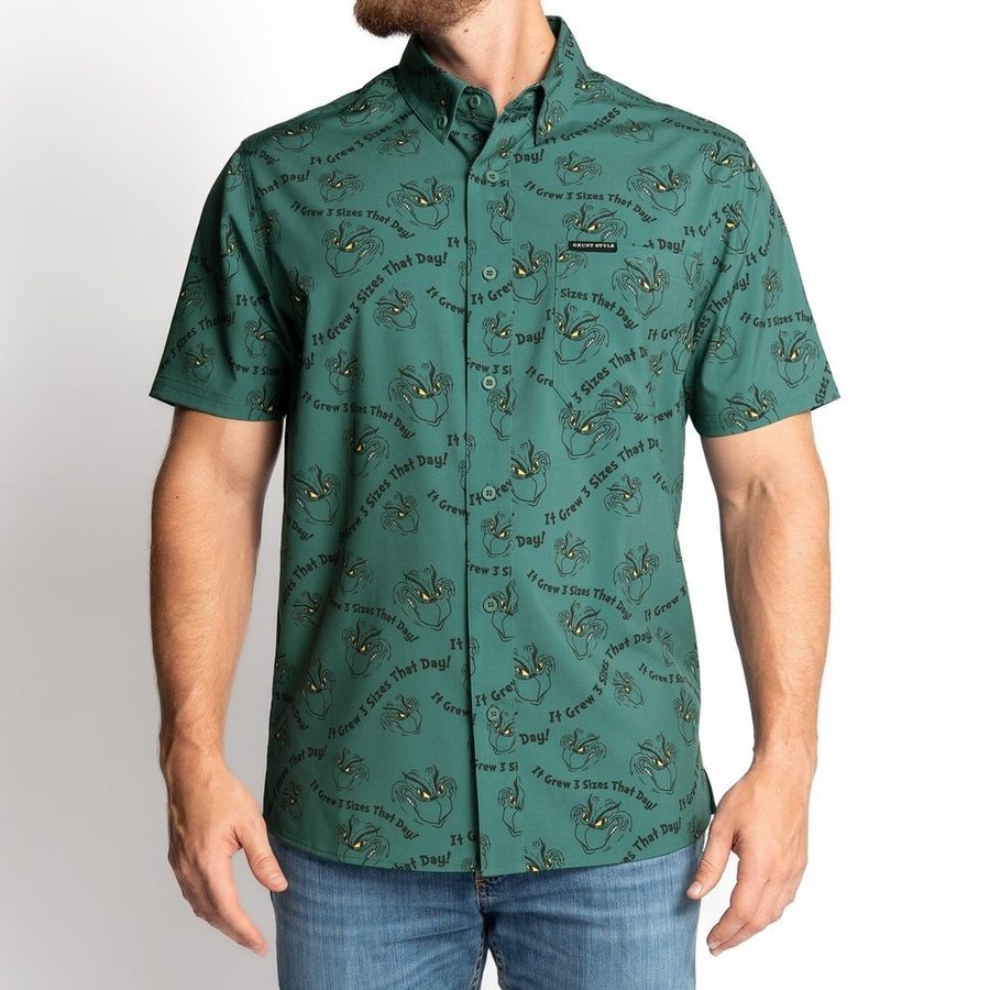 Grinch Grows Button Down