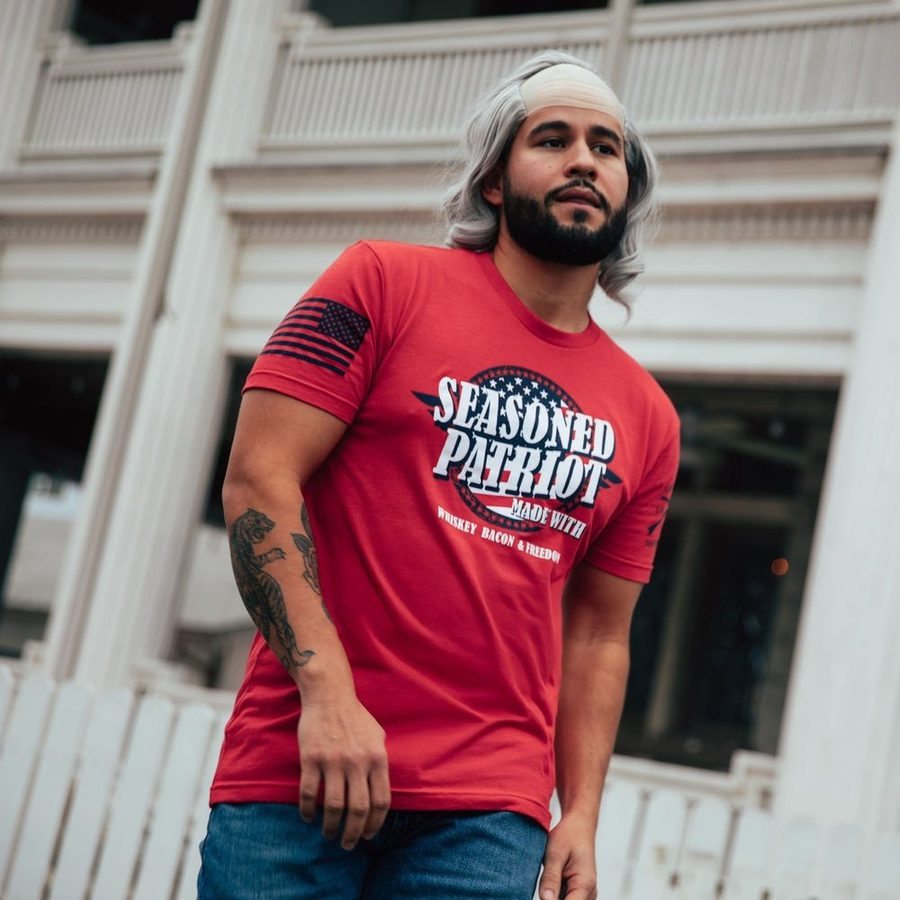 Seasoned Patriot T-Shirt Red – Grunt Style, LLC