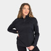 Grunt Style Women's 1/2 Zip Waffle Top - Black