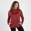 Grunt Style Women's 1/2 Zip Waffle Top - Red Plum