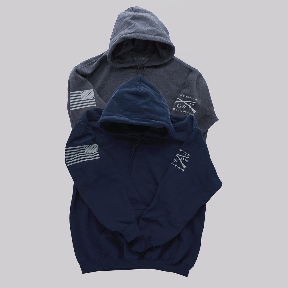 Standard Issue Core Basic Hoodie 2 Pack - Navy & Dark Heather Gray ...