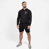 Grunt Style Men's All-Day 1/4 Zip Hoodie - Heather Black