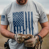 Rifle Flag T-Shirt - Dark Heather Gray