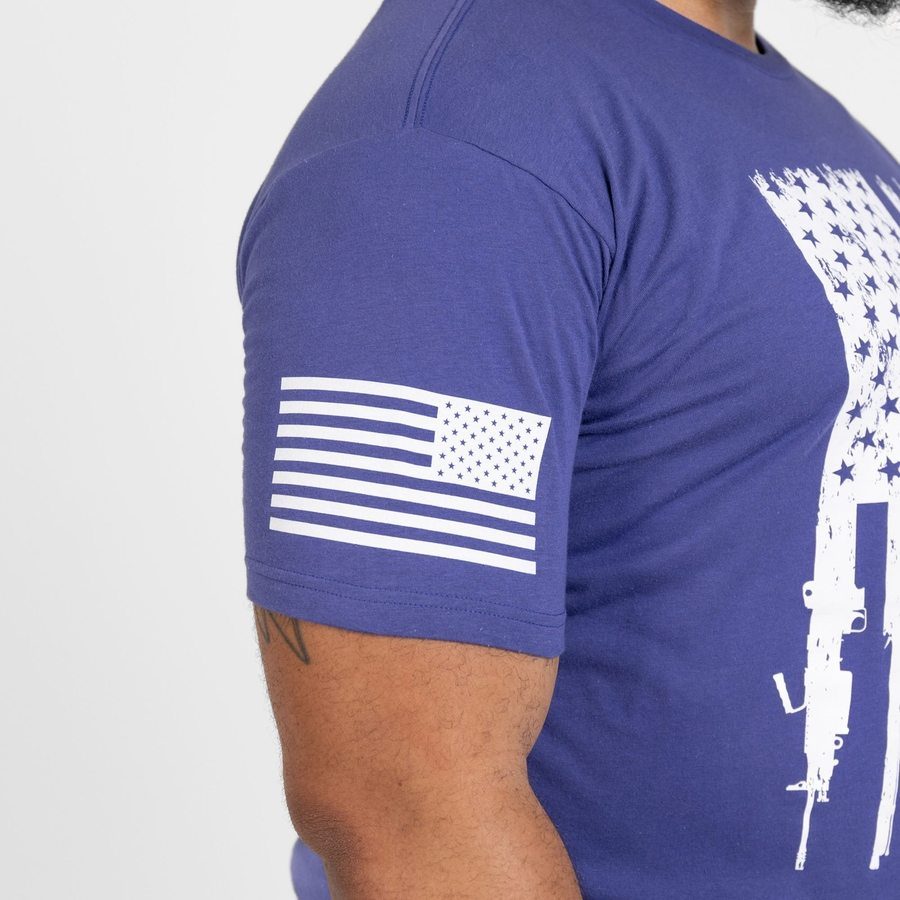 Grunt Style Rifle Flag T-Shirt - Future Dusk