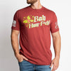 Grunt Style Bah Hum-F*ck T-Shirt - Red Plum