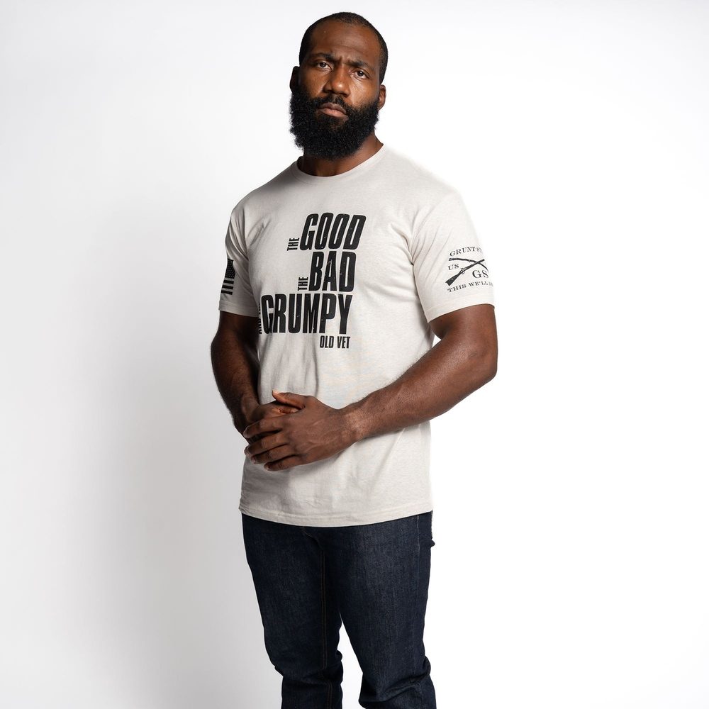 Grunt Style The Good. The Bad. The Grumpy. T-Shirt - Sand