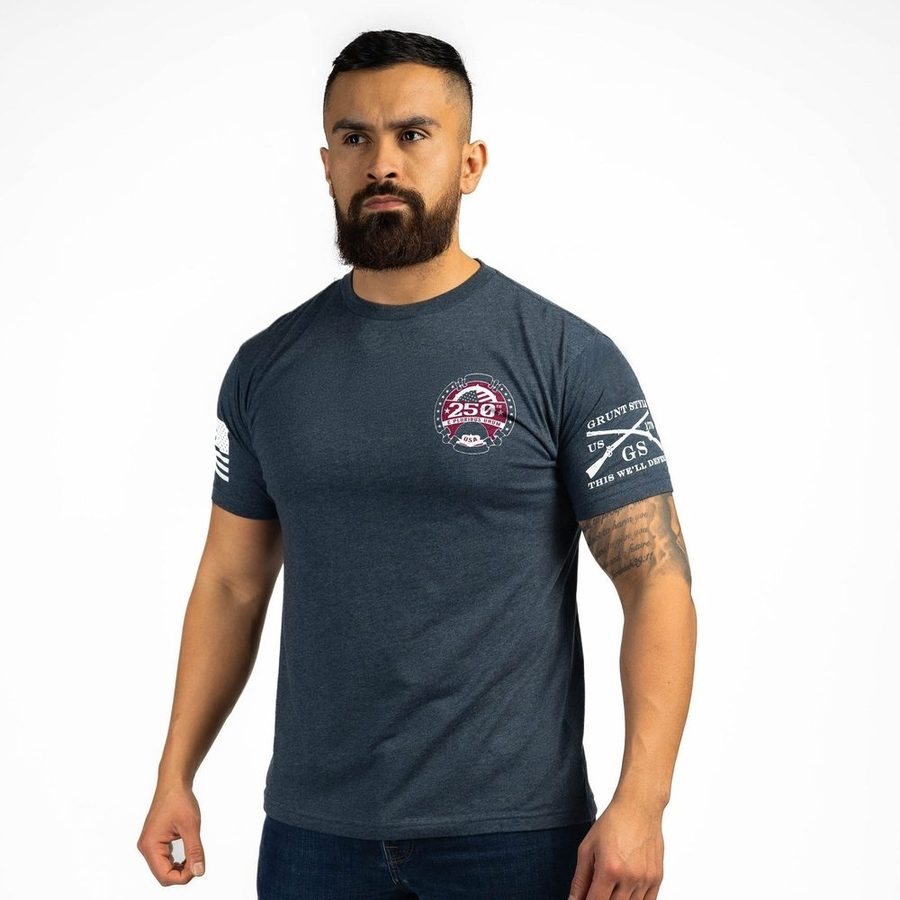 250th Commemorative T-Shirt - Midnight Navy – Grunt Style