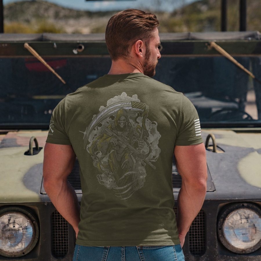 Reaper's Fury T-Shirt - Military Green