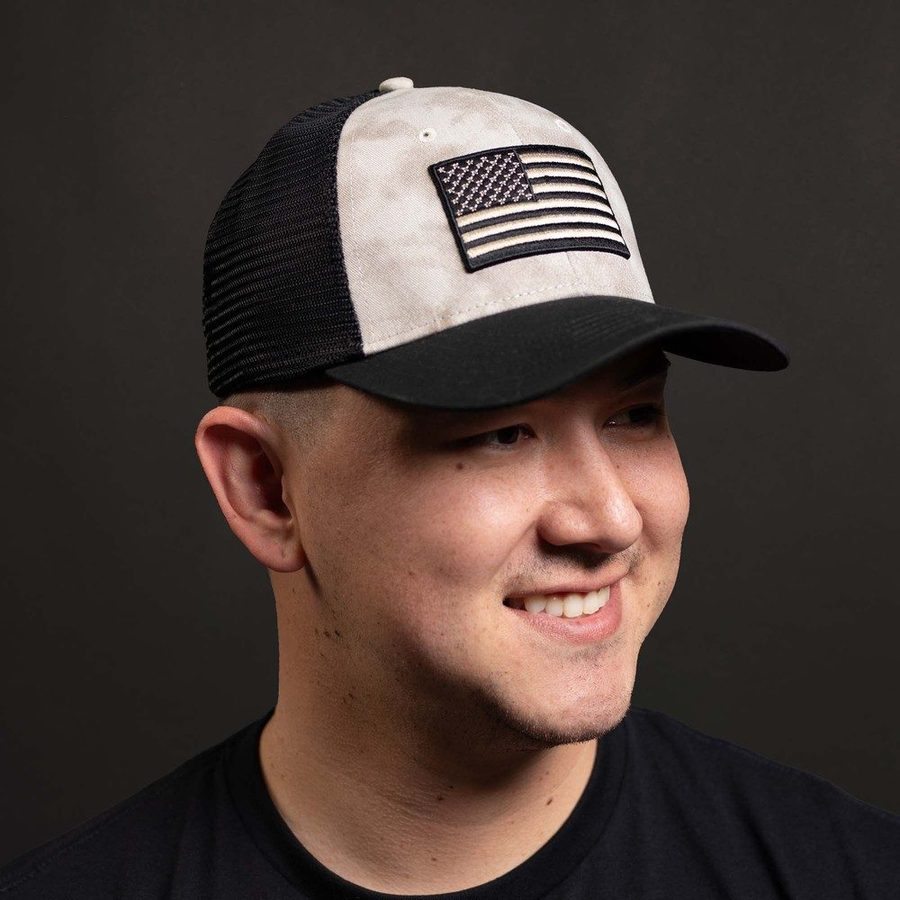 Black Flag Grunt Style Caps Stretch Fit Hat Blackout Flag