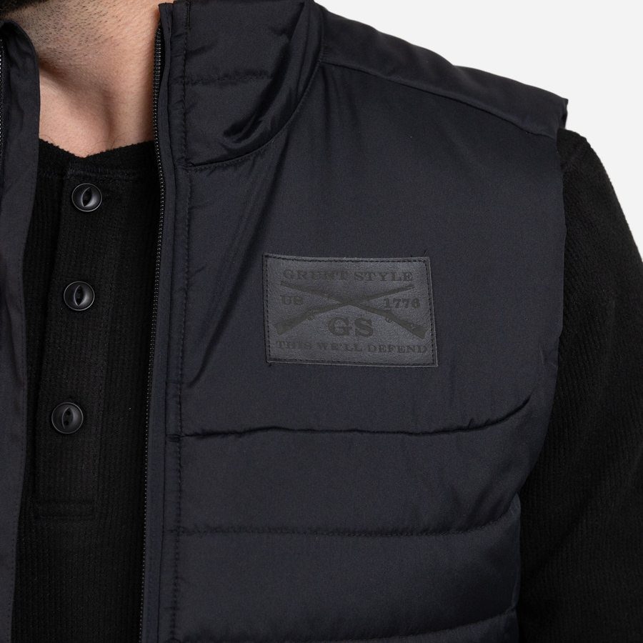 Grunt Style Men's Quilted Vest - Black