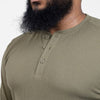 Thermal Henley - Military Green