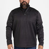 Grunt Style Men's 1/2 Zip Waffle Top - Black