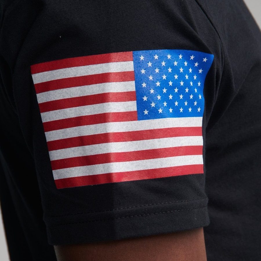 Grunt Style "Worn Flag 2.0" Men's T-Shirt - Black, Patriotic USA Theme, Cotton Blend (New With Tags)