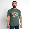 Grunt Style Goes Down All Night T-Shirt - Heather Forest Green