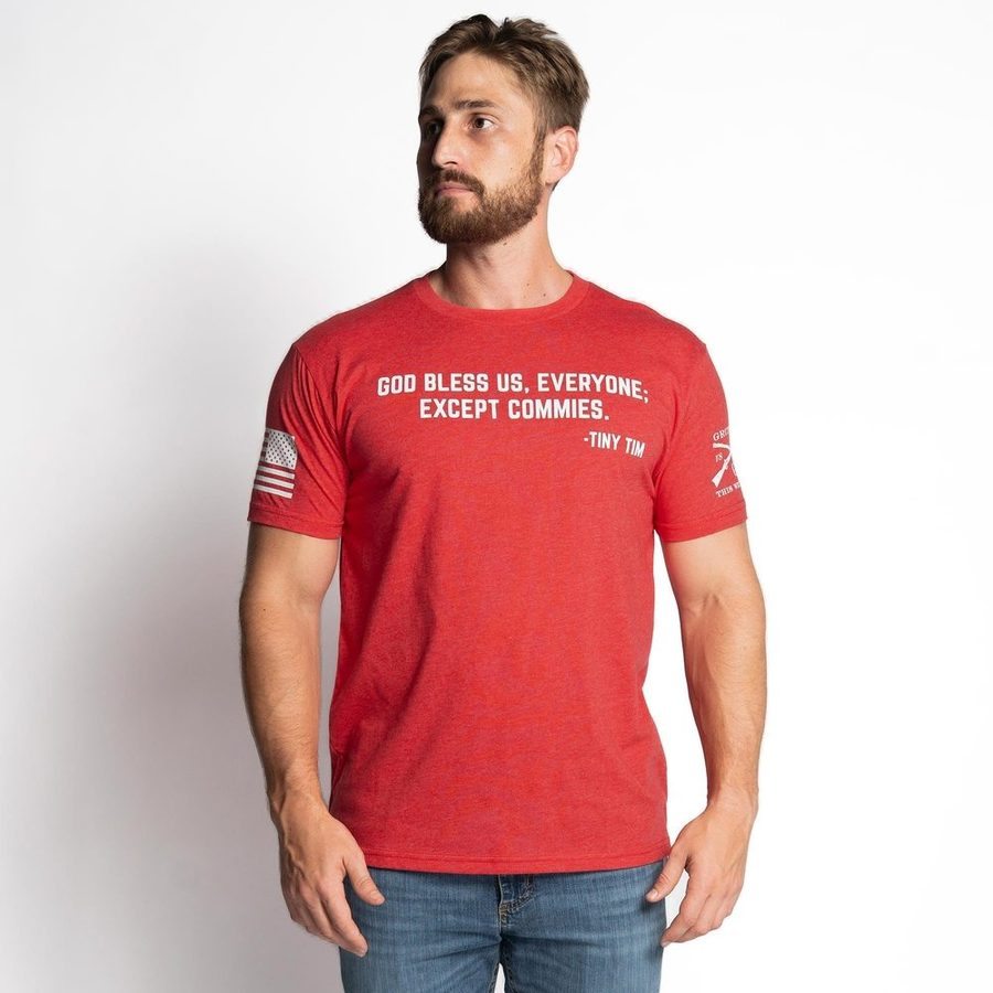 Grunt Style Tiny Tim Anti-Commie T-Shirt - Red