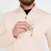 1/2 Zip Waffle Top - Sand