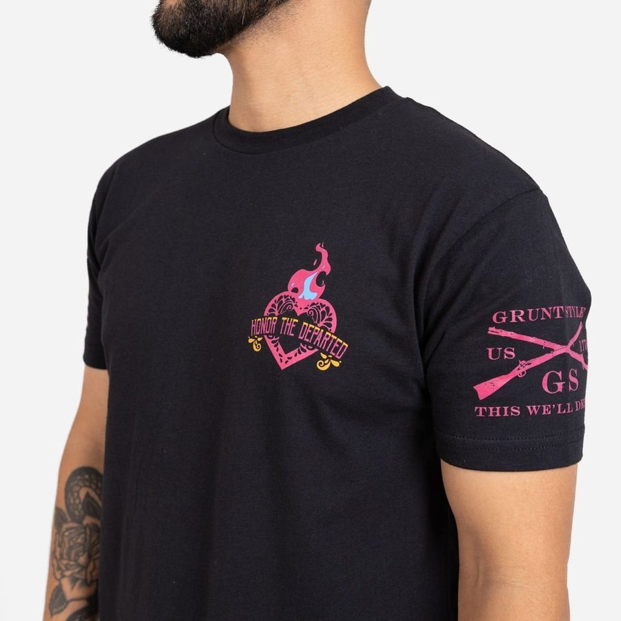 Grunt Style Santa Muerte T-Shirt - Black