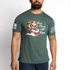 Grunt Style Goes Down All Night T-Shirt - Heather Forest Green