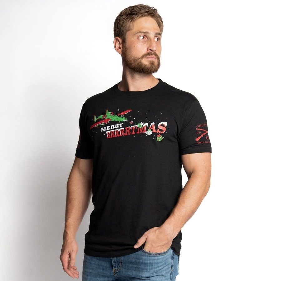 Merry Brrrrtmas T-Shirt - Black – Grunt Style