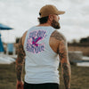 Men's Sun Out, Guns Out Muscle Tank - White