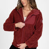 Grunt Style Women's Standard Issue Sherpa Fleece - Red Plum