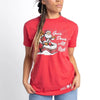Grunt Style Women's Goes Down All Night Boyfriend Fit T-Shirt - Red