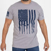 Grunt Style Rifle Flag T-Shirt - Dark Heather Gray