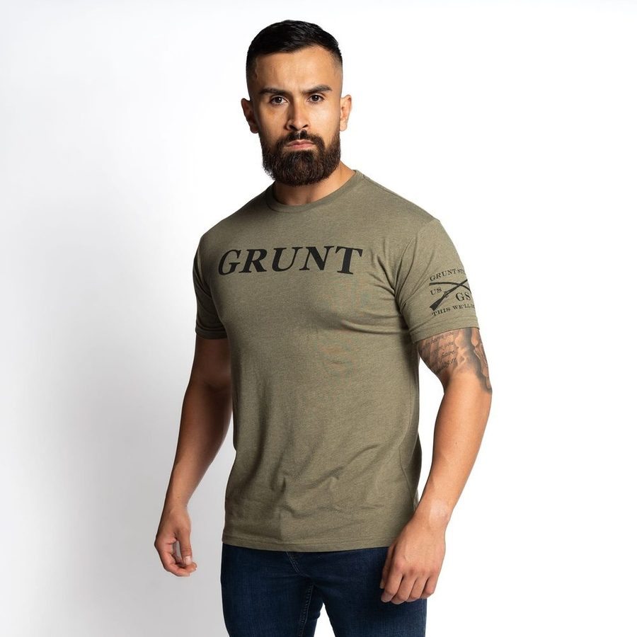 Howitzer Style Men's T-Shirt American Warrior Military Grunt MFG - Foto 12