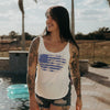 Grunt Style Women's American Vintage Flowy Tank - White tanks