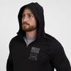 Grunt Style Men's All-Day 1/4 Zip Hoodie - Heather Black