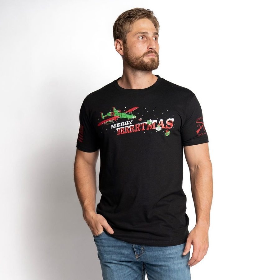 Merry Brrrrtmas T-Shirt - Black – Grunt Style